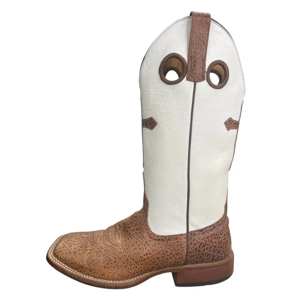 Anderson Bean Horsepower Men’s White Cross Cowboy Boots Size US 8 D